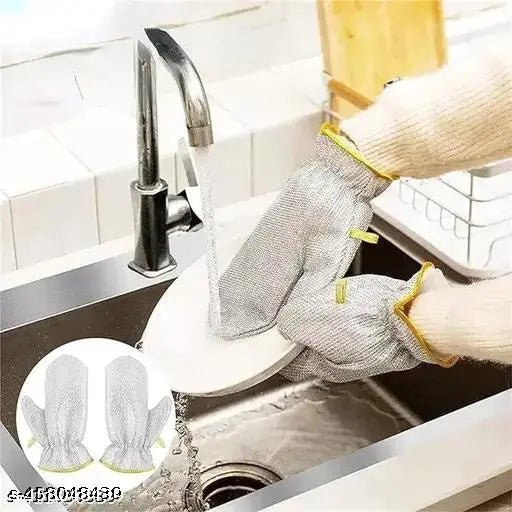 Wire Dishwashing Gloves, Kitchen Cleaning Gloves.