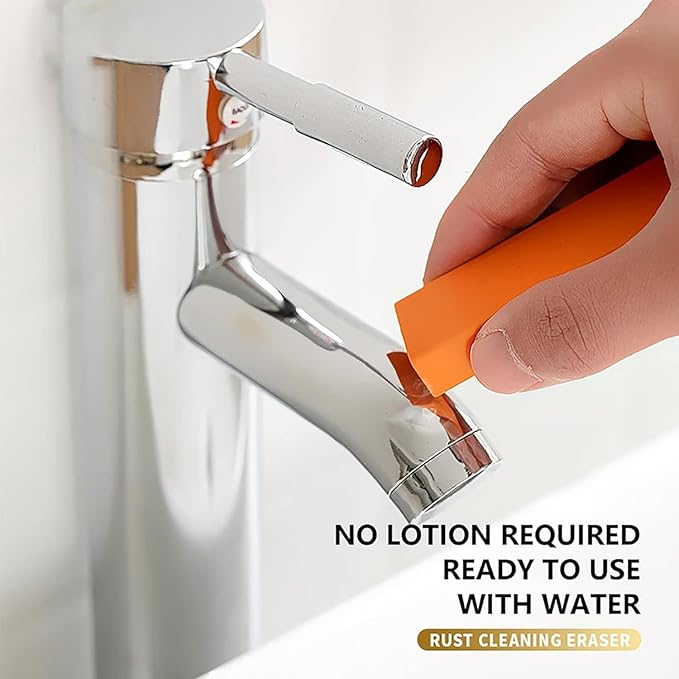 Rust Cleaning Easy Limescale Eraser Artifact, Stainless Steel Stain Eraser Decontamination Cleaner Eraser Rust Remover for Kitchen Home pack of 1