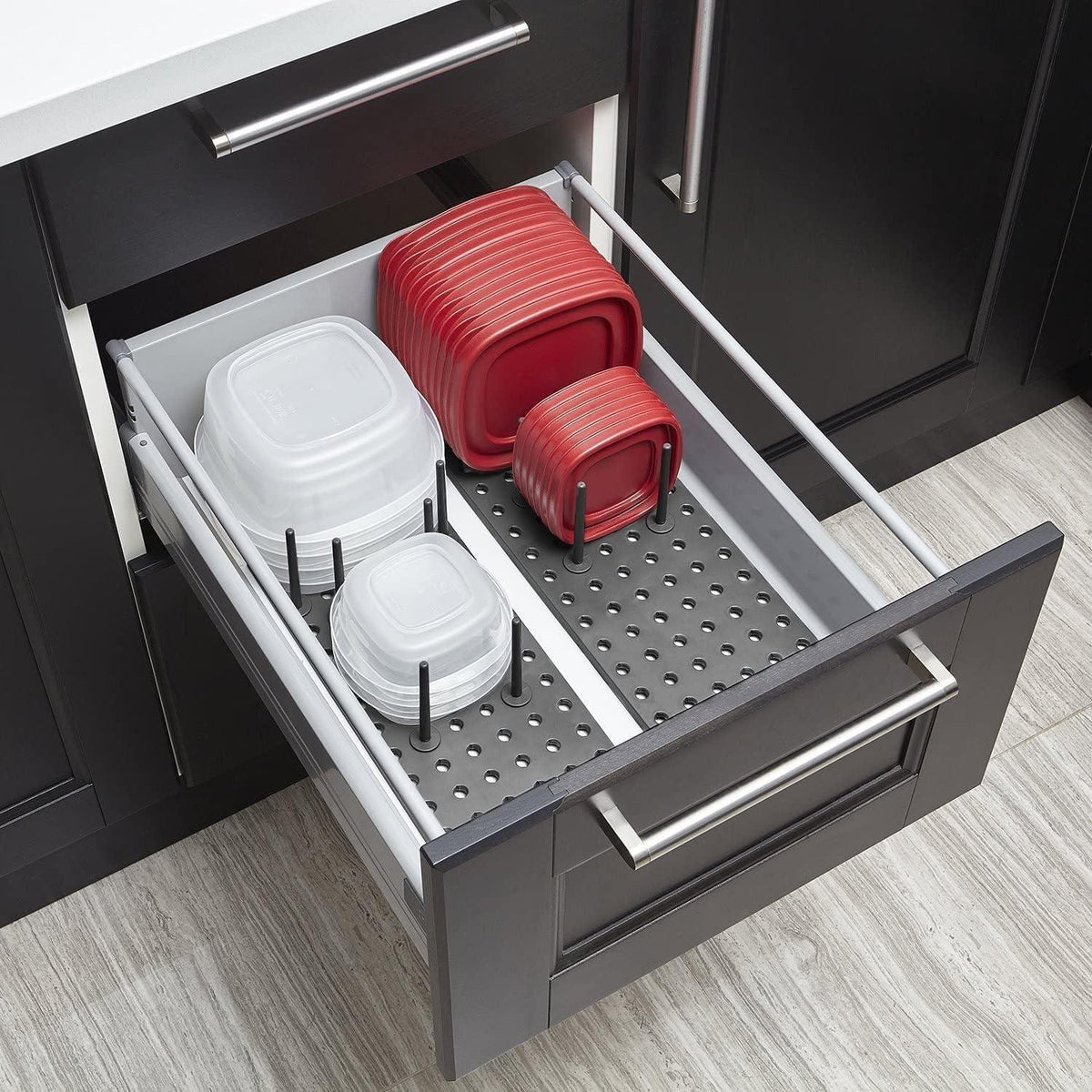 Drain Shelf Dish Drying Rack Kitchen Drawer Organizer