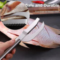 3-in-1 Stainless Steel Fish Scaler Remover Knife