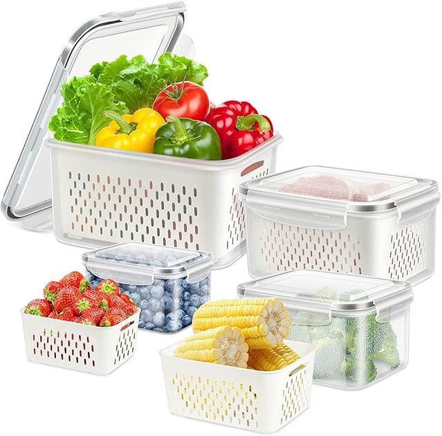 Fridge storage containers Pack of 2