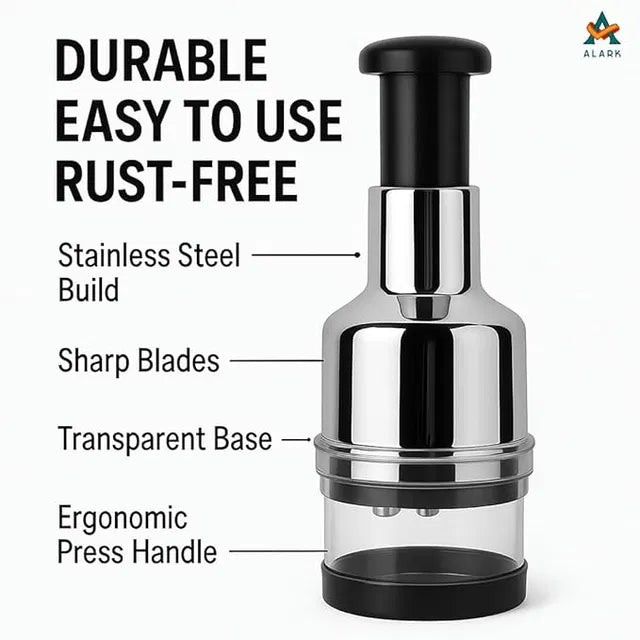Vegetable Chopper and Slicer-Manual Mini Hand Chopper
